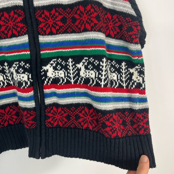 Vintage Liz Claiborne Petites Cotton Christmas Sweater Sz SP - Picture 7 of 12